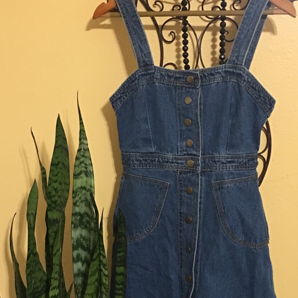 Button-up Blue Jean Dress